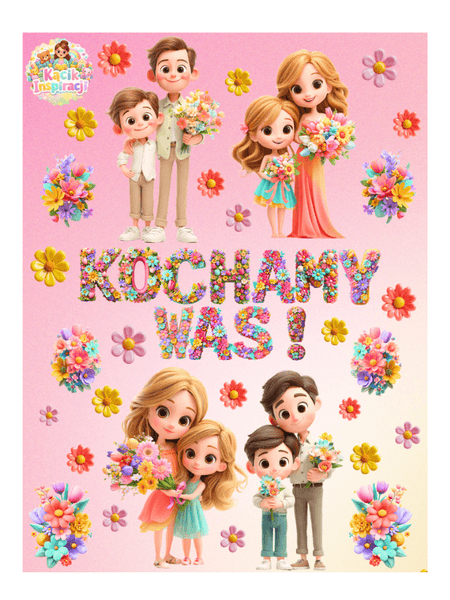🌸 Dekoracja na Dzień Mamy – KOCHAMY WAS! 🌸