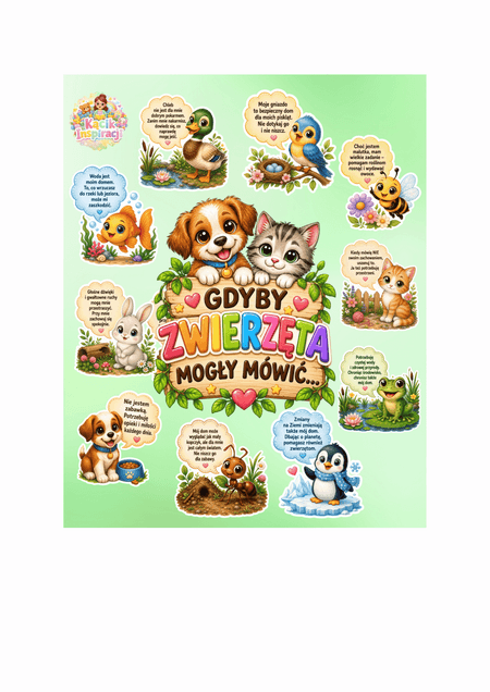 🐾 „Gdyby zwierzęta mogły mówić…” – spójrz na świat ich oczami! 💚