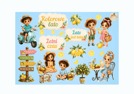 🍋 Cytrynowe Lato – Pakiet Dekoracji ☀️