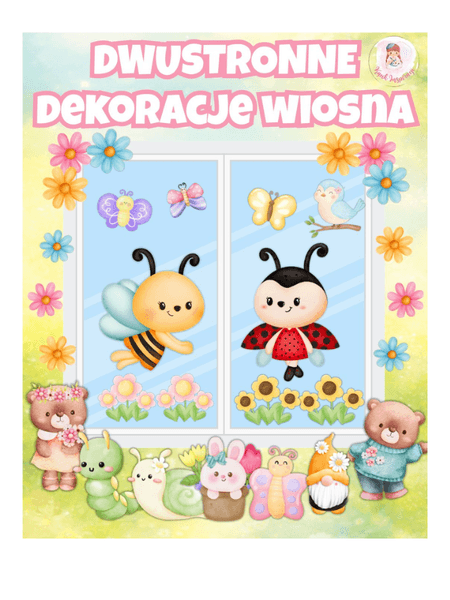 💛PAKIET DWUSTRONNYCH DEKORACJI– WIOSNA🌸