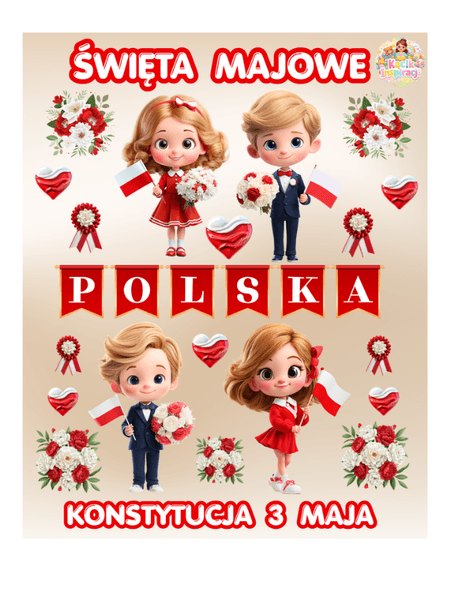 ✨ PAKIET DEKORACJI ŚWIĘTA MAJOWE ✨