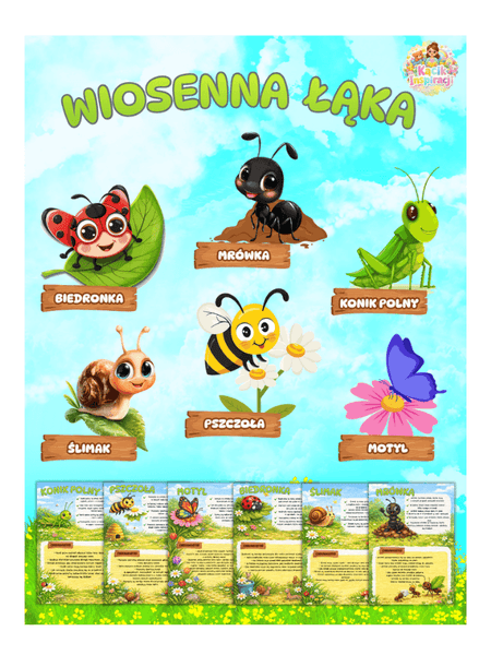 🌼WIOSENNA ŁĄKA – pakiet edukacyjny🐞