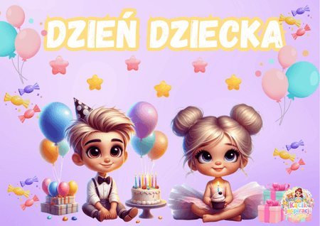 💜💛 DZIEŃ DZIECKA DEKORACJA 💛💜