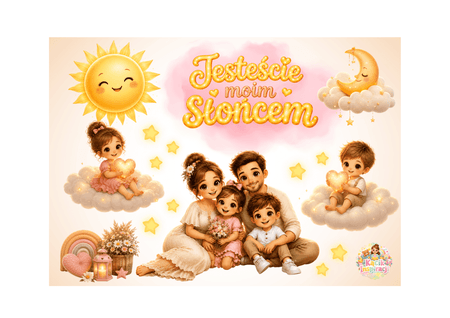 ✨ „Jesteście moim Słońcem” ✨ Dekoracja na Dzień Rodziny