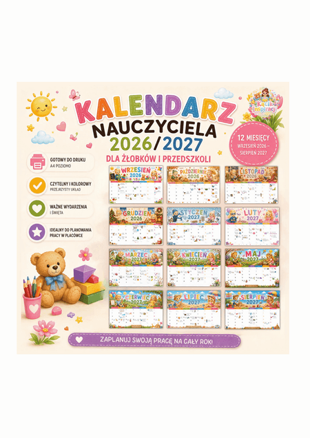 📅 Kalendarz Nauczyciela 2026/2027
