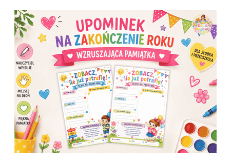 ✨ TO BYŁ MÓJ PIĘKNY ROK – KARTA NA ZAKOŃCZENIE ROKU ZAMIAST DYPLOMU! ✨